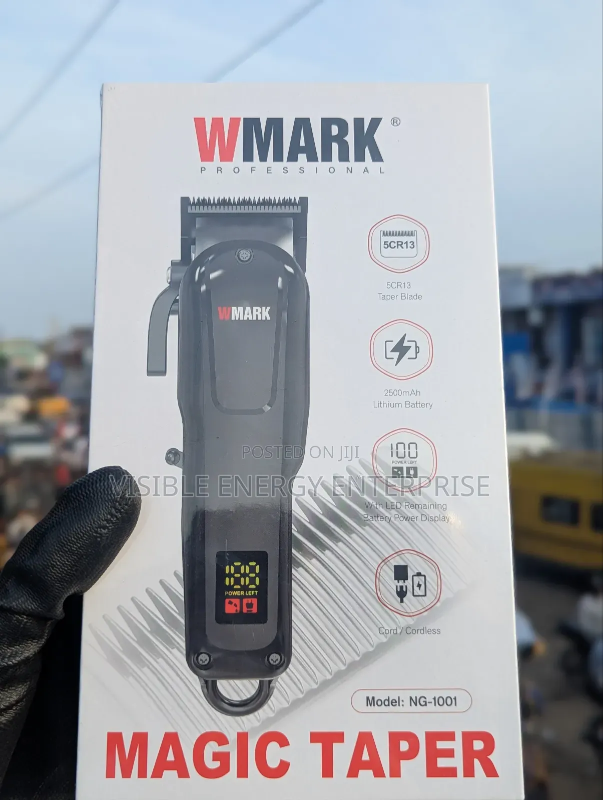 Wmark Ng-1001 Magic Taper Professional Cordless Hair Clipper.