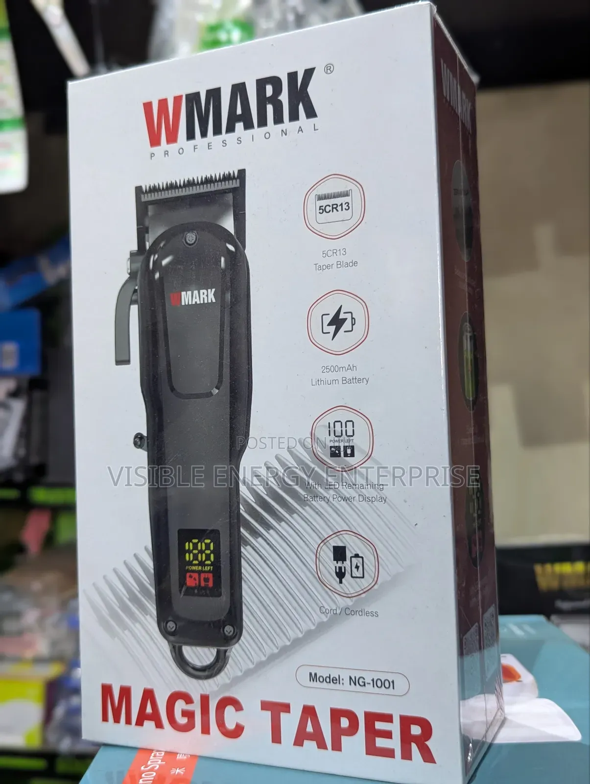 Wmark Ng-1001 Magic Taper Professional Cordless Hair Clipper.