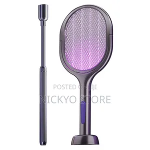  Rechargeable Electric Mosquito Killer Racket (Uv Attraction Light)