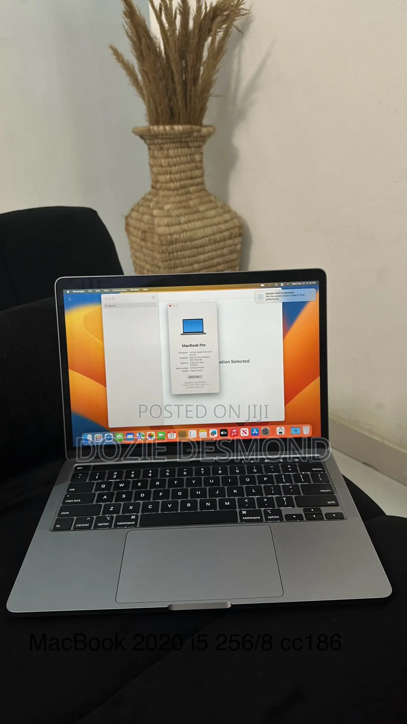 Laptop Apple MacBook Pro 2020 8GB Intel Core i5 SSD 256GB