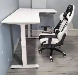 Gaming Chair Gaming Table Set – Modern Desk With Led Lights