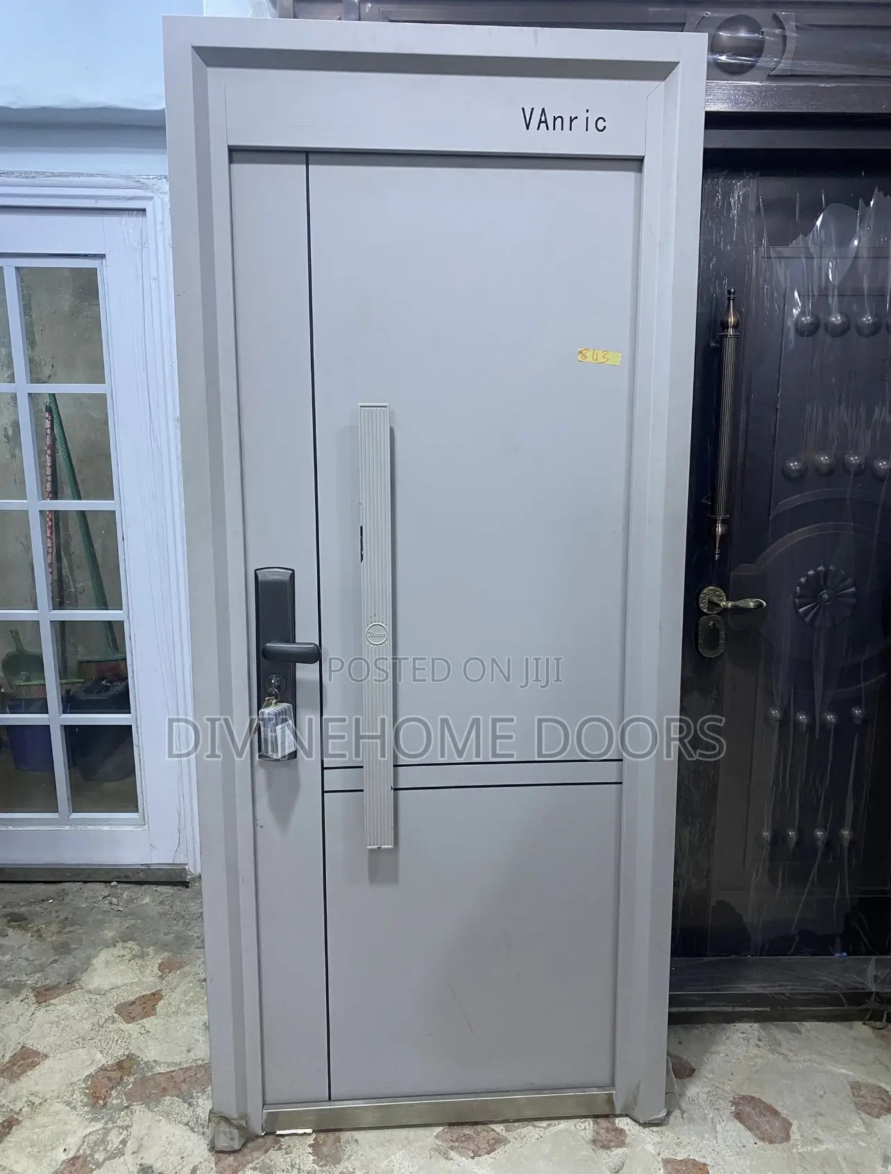 White Amoured Door
