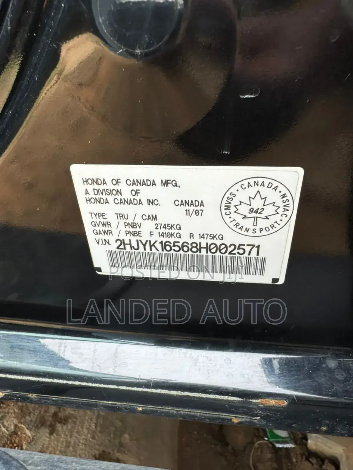 Honda Ridgeline 2008 Black