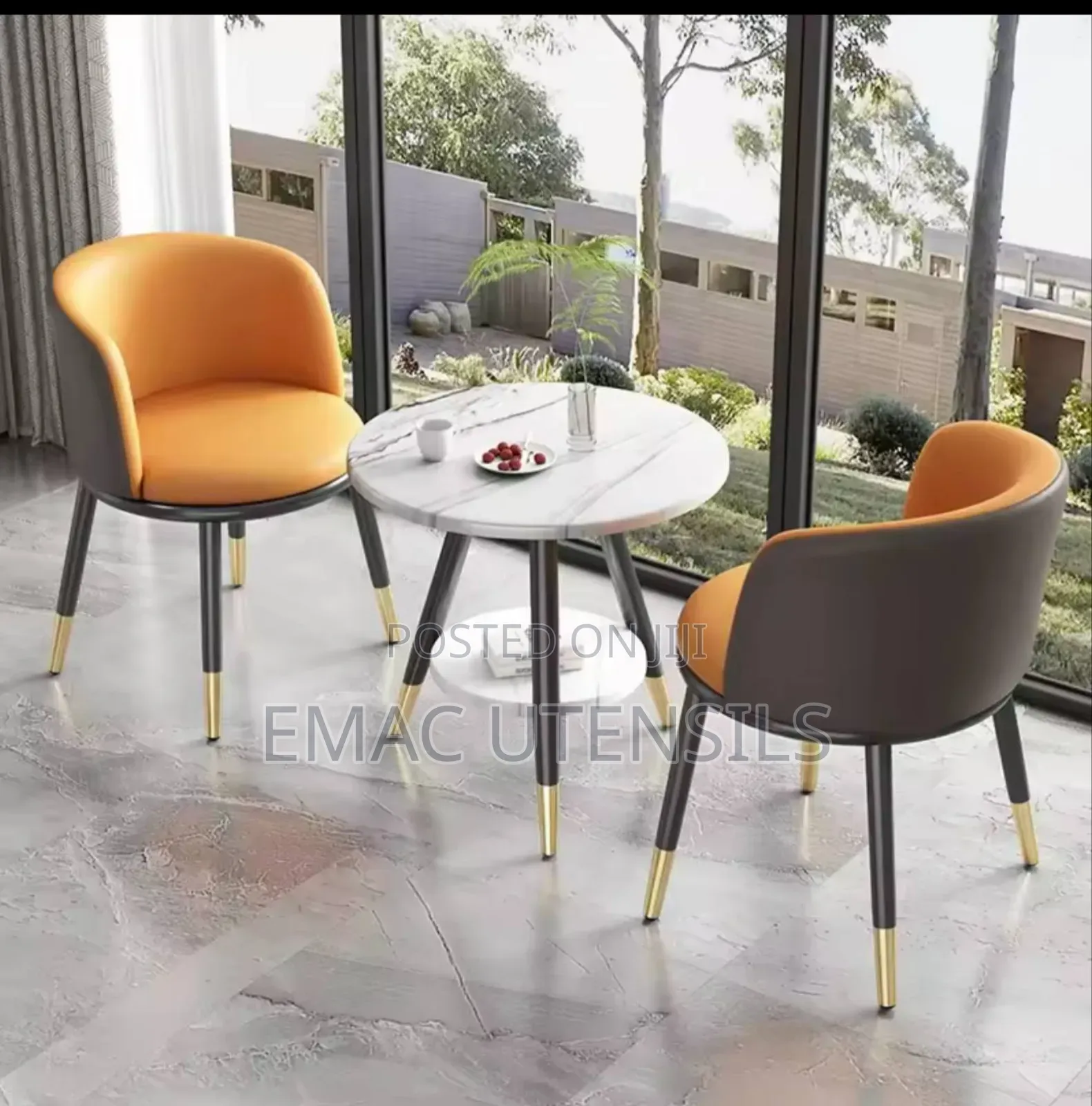 Modern Three Pieces Set Table and Chairs