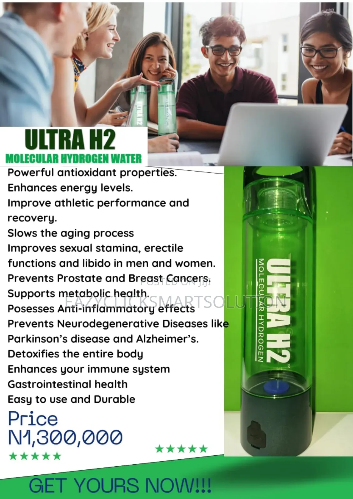 Ultra H2 Hydrogen Water