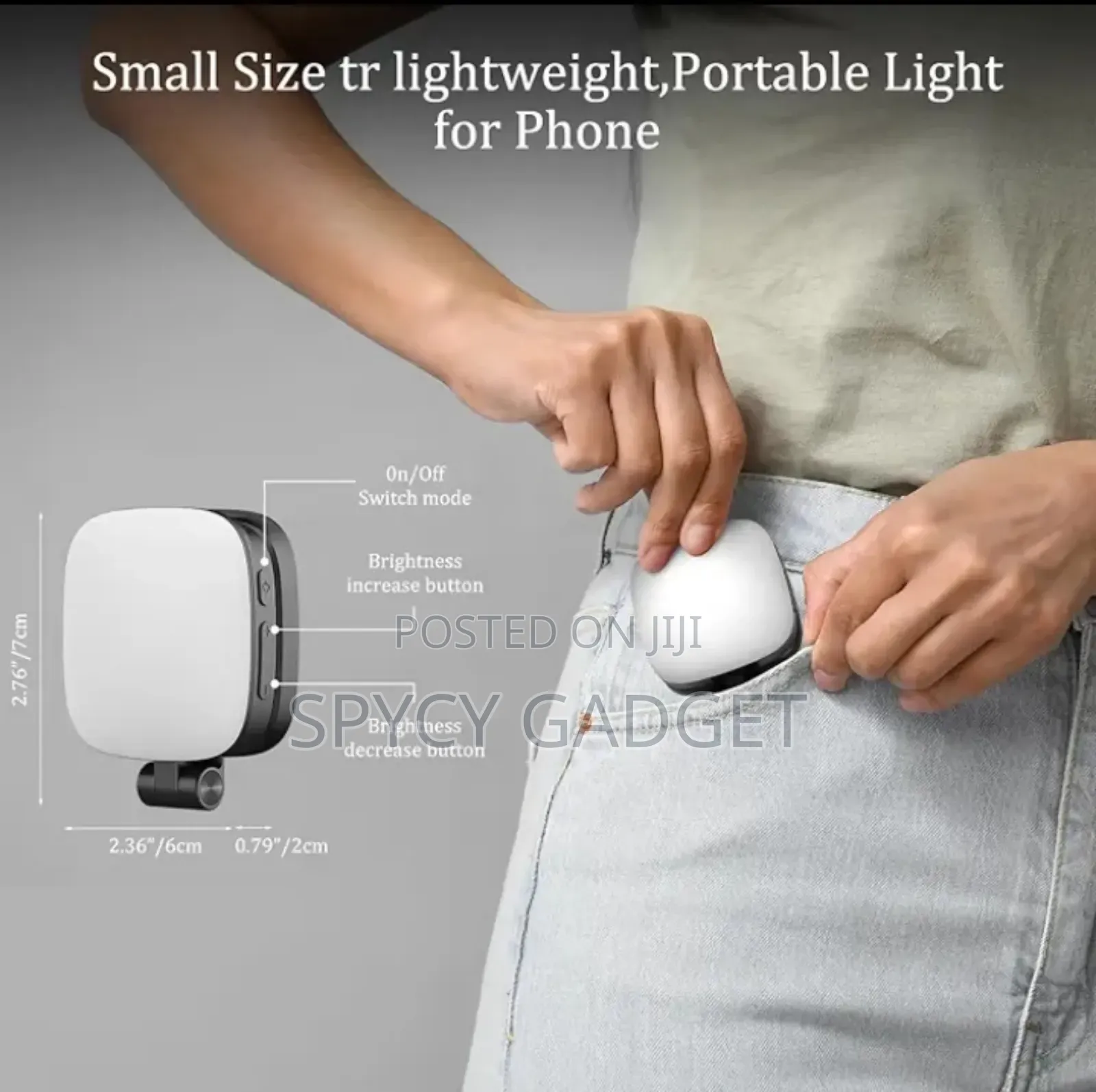 Magnetic Selfie Phone Light With Mirror
