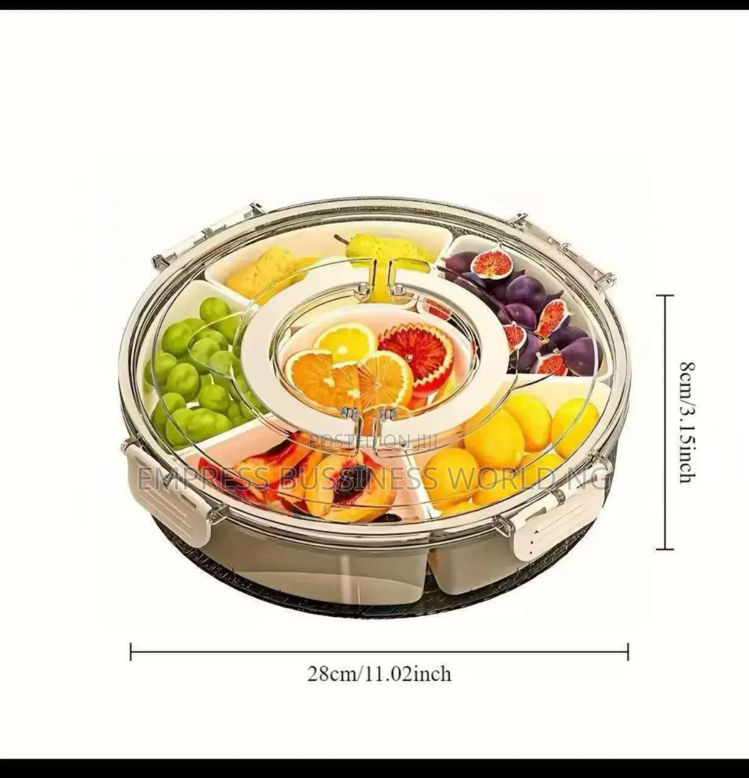 Partitioned Picnic Fruit Plate