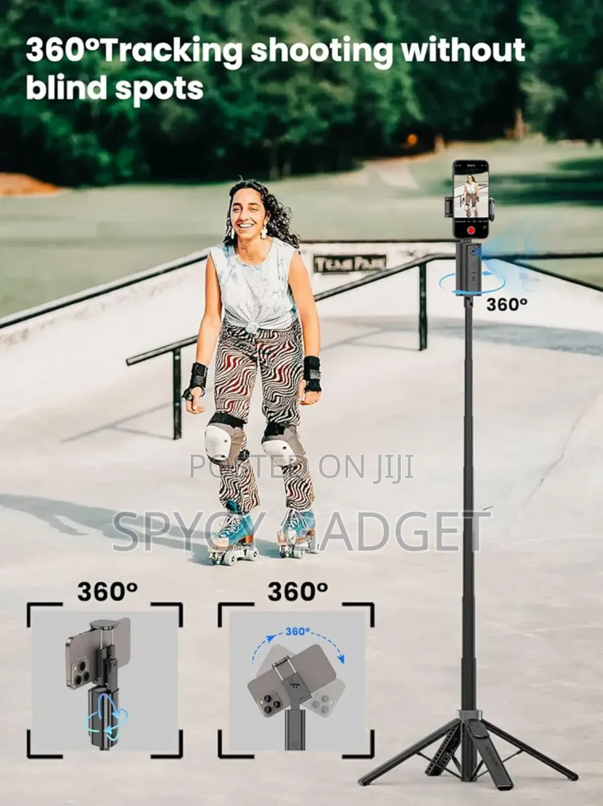 Ai Face Tracking Extendable Tripod With 4 Legs