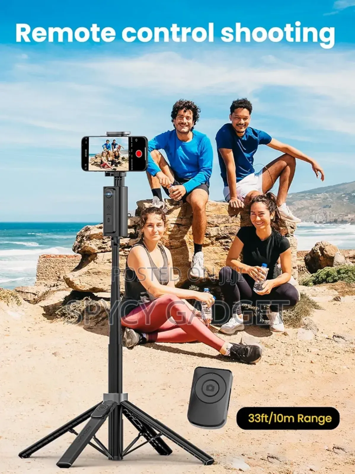 Ai Face Tracking Extendable Tripod With 4 Legs