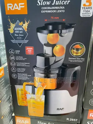 Raf New Automatic Citrus Fruit Juice Extractor Big Mouth Slow Juicer