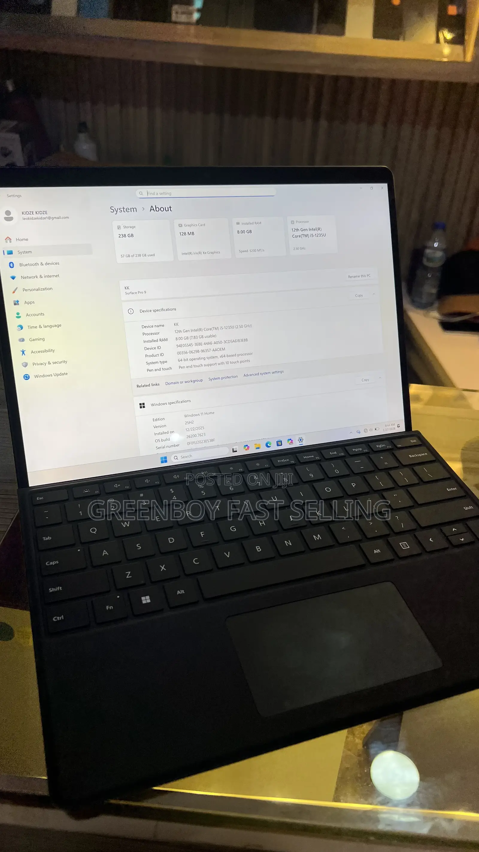 Laptop Microsoft Surface Pro 9 8GB Intel Core i5 SSD 256GB