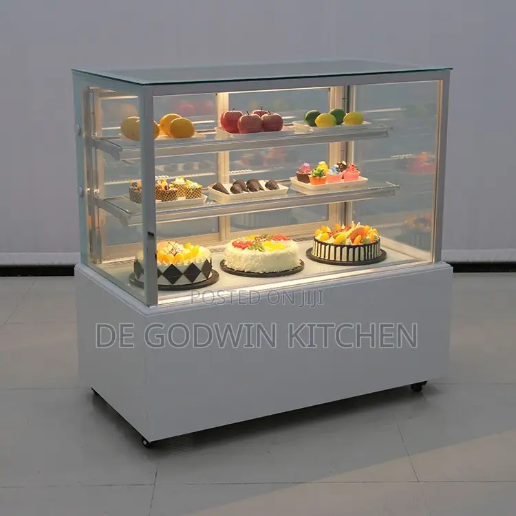 White 4ft Cake Display Chiller