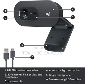 Logitech C505 Hd Business Webcam - Black