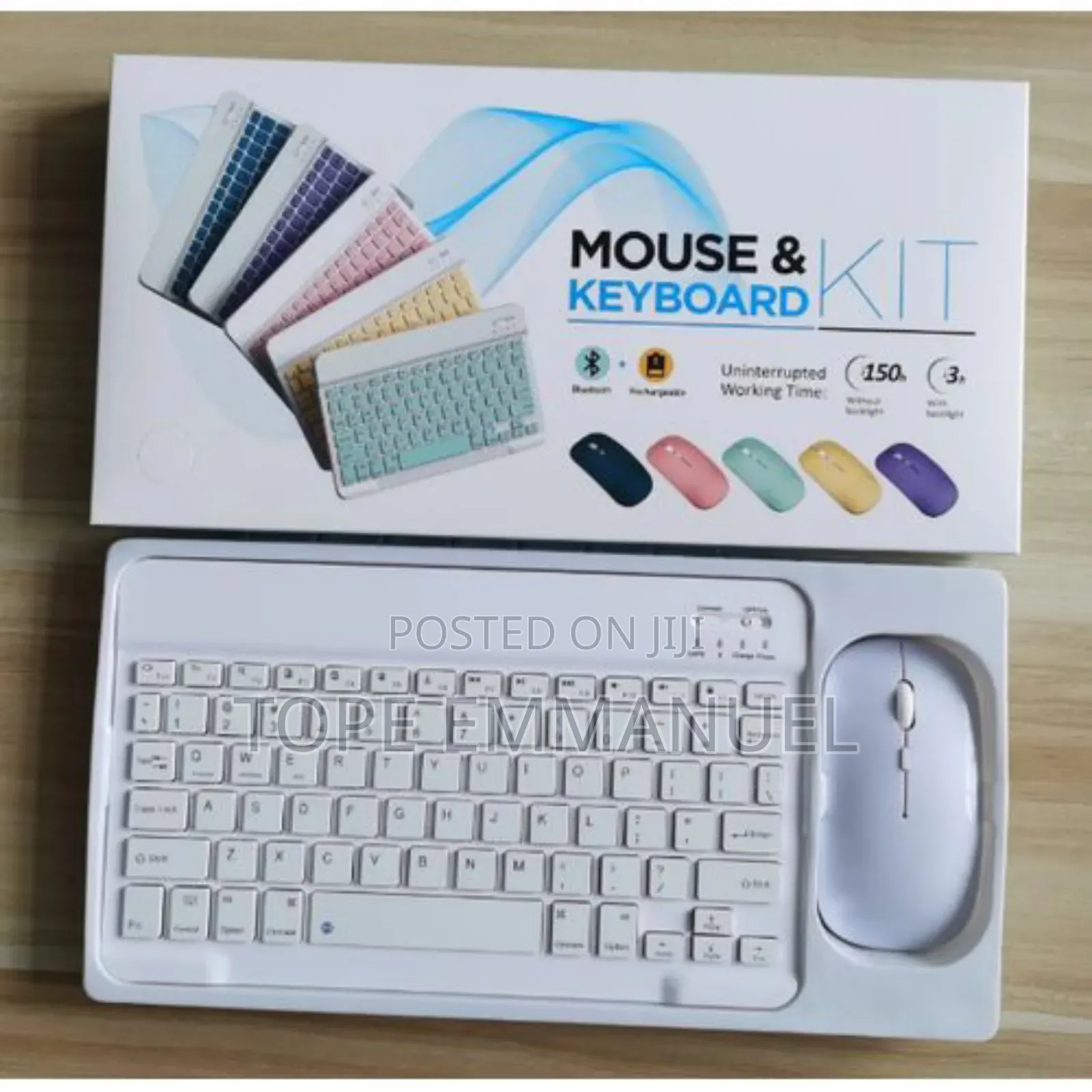Rechargeable Wireless Bluetooth Keyboard and Mouse Kit