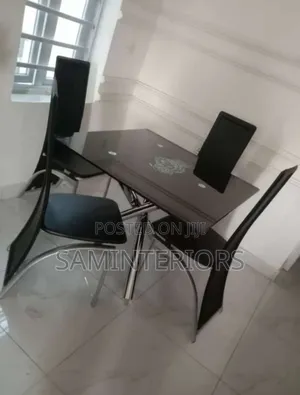 Affordable and Durable Glass Top Dining by 4