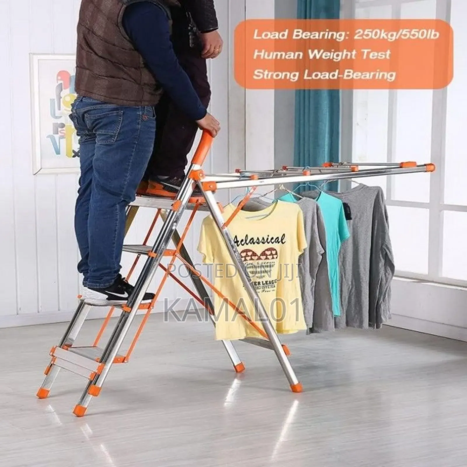 Stainless Ladder and Clothes Hanger