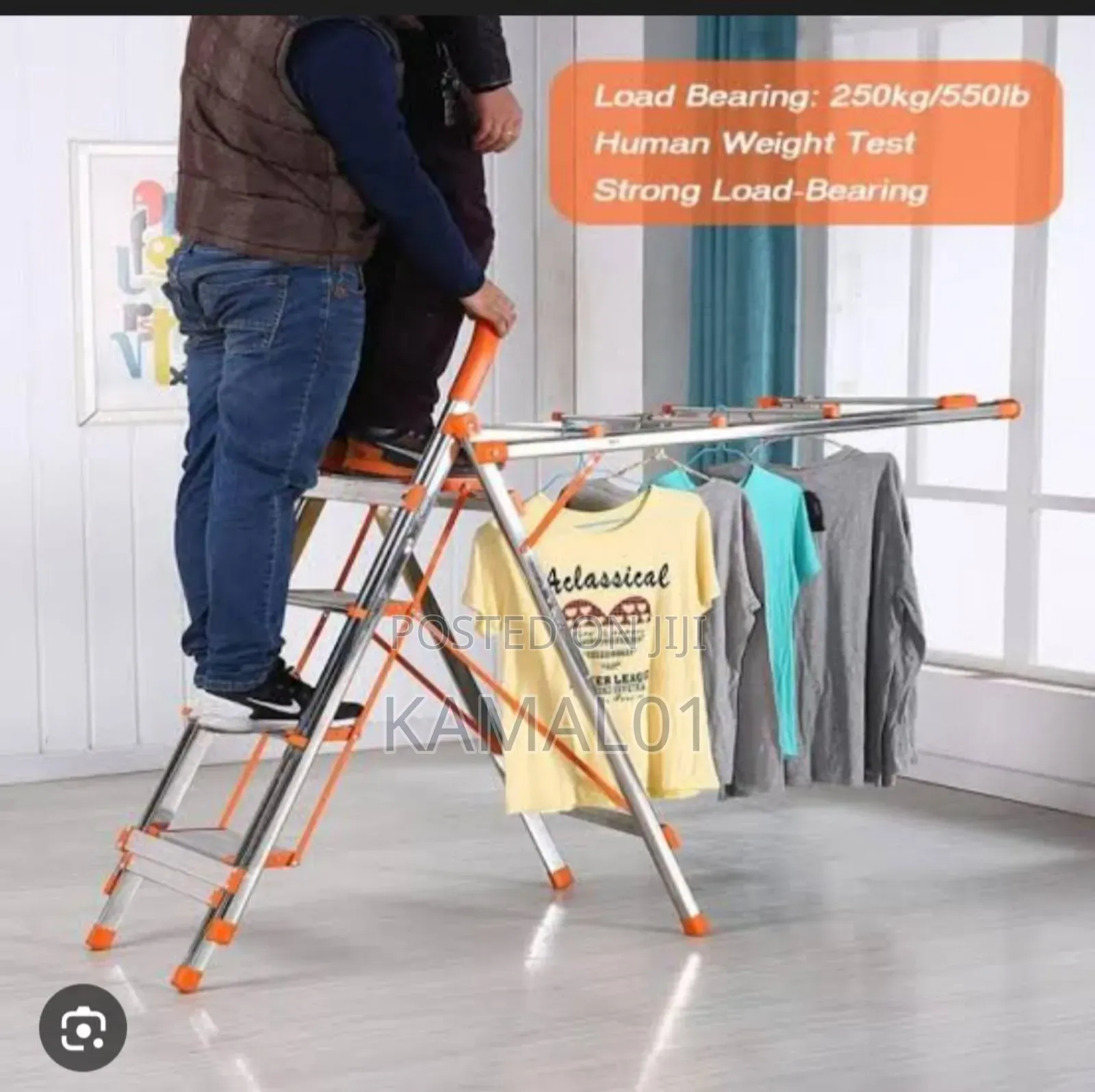 Stainless Ladder and Clothes Hanger