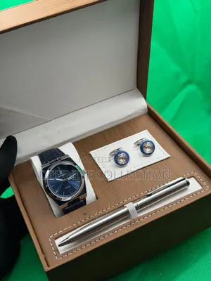 Poedagar Leather Wristwatch Set
