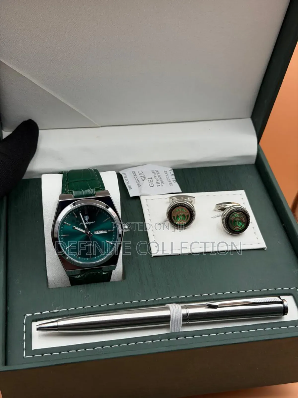 Poedagar Leather Wristwatch Set