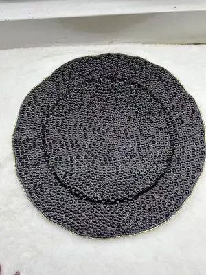 Quality Black Charger Plate