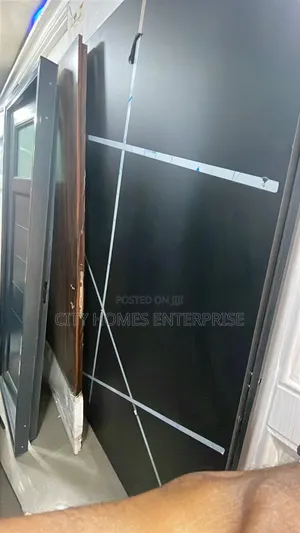 Black Diamond Israeli Security 880 Leaf by 8ft Extra Height Door