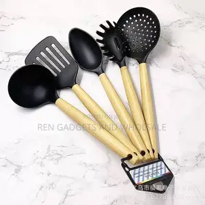 Silicon Wooden Spoon