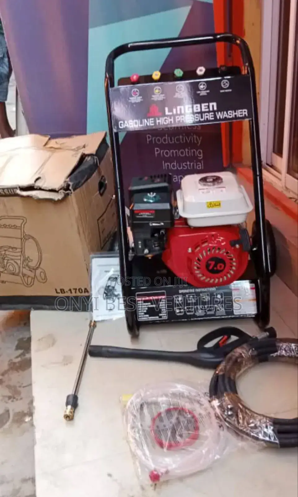 Gasoline High Pressure Washer Machine 7hp Petrol