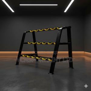 The Ironstrong 3-Tier Pro Dumbbell Rack
