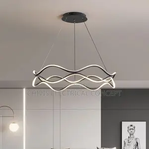 Modern Creativity Wave Ring Led Pendant Lights