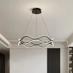 Modern Creativity Wave Ring Led Pendant Lights