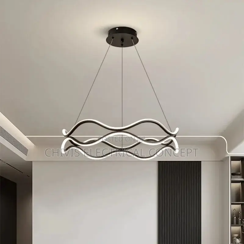 Modern Creativity Wave Ring Led Pendant Lights
