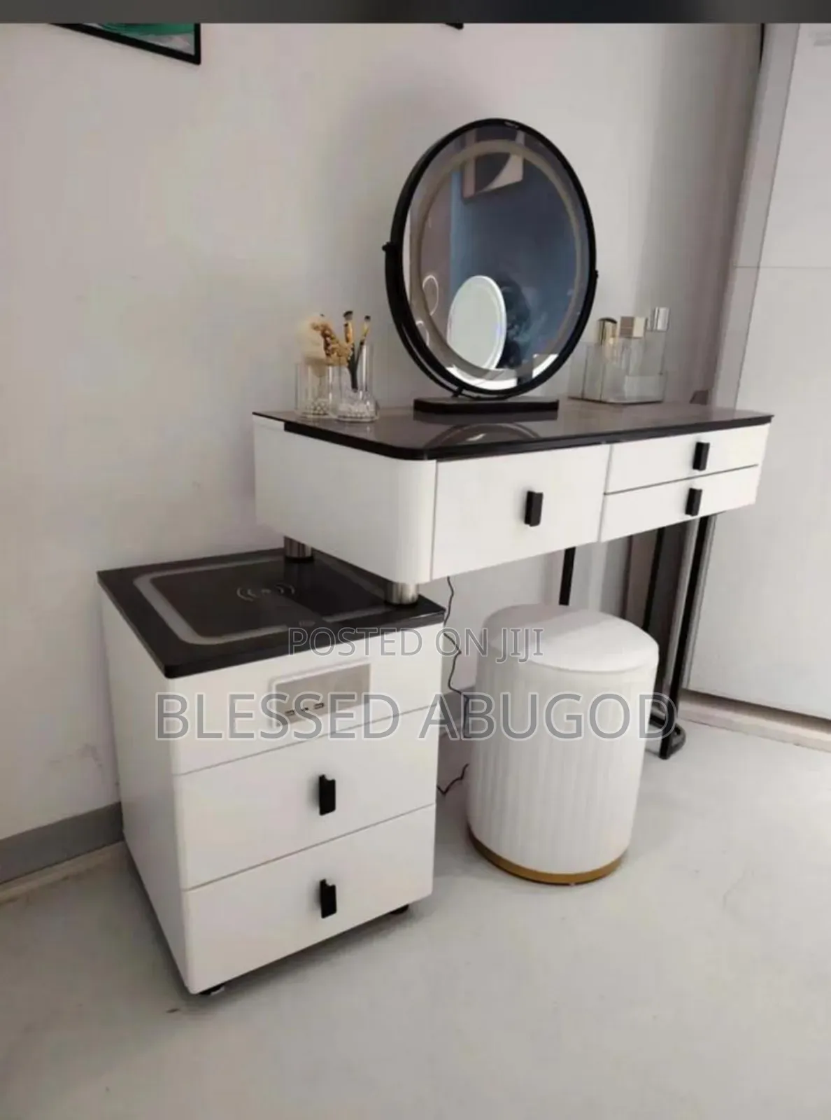 Executive Dresser With Console Mirror