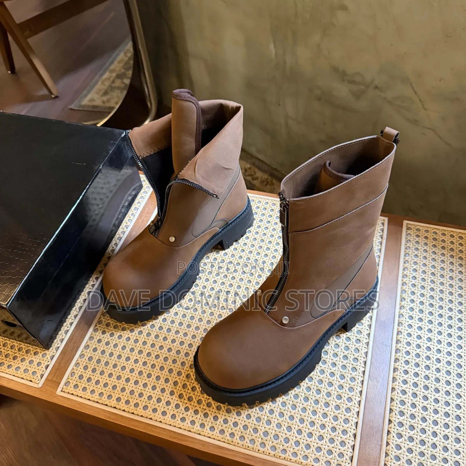 The Cult Clan Zipper Zip-Up High Double Layer Boot