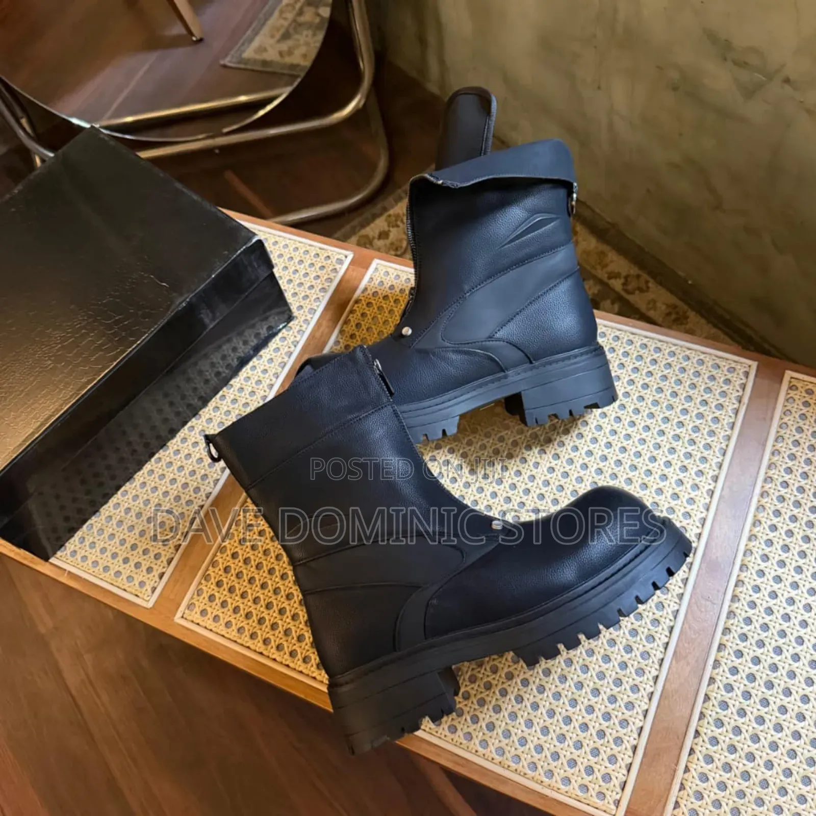 The Cult Clan Zipper Zip-Up High Double Layer Boot