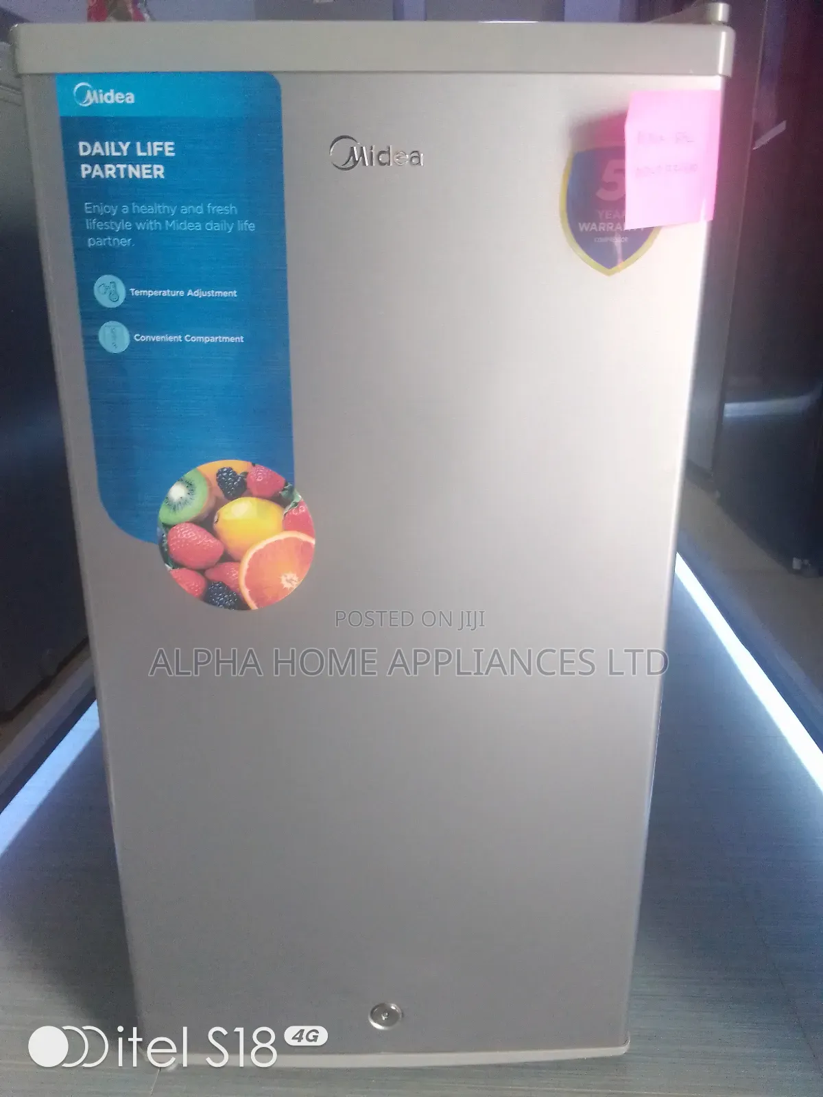 Midea Refrigerator Gray Colour 85l