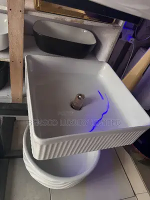 White Ceramic Countertop Wash Hand Basin