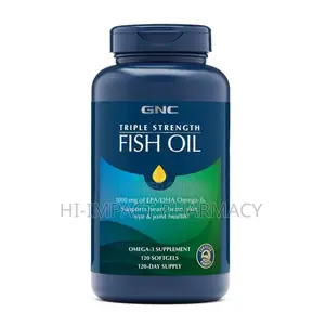 GNC Triple Strength Fish Oil 1000mg X120 Servings