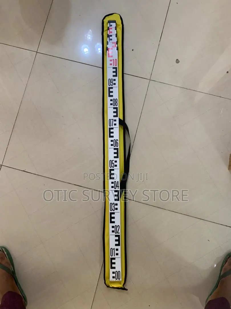 5m Durable Aluminum Leveling Staff