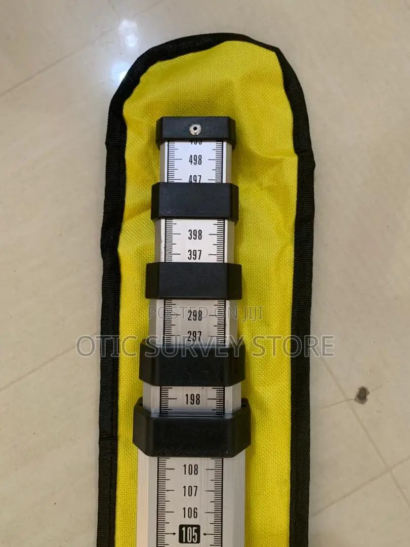 5m Durable Aluminum Leveling Staff
