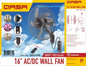 Qasa 16" Ac/Dc Wall Fan - QWF-1601 Acdc