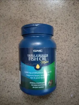 GNC Triple Strength Fish Oil Mini X120 Soft Gels