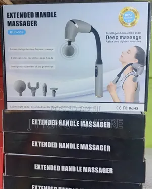 Massage Gun With Upgraded Extended Handle, Back Neck Massager for Pain
