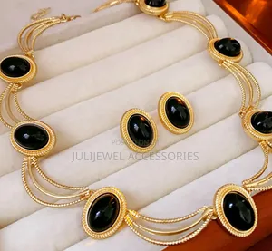 Stock Statement Earrings and Necklace