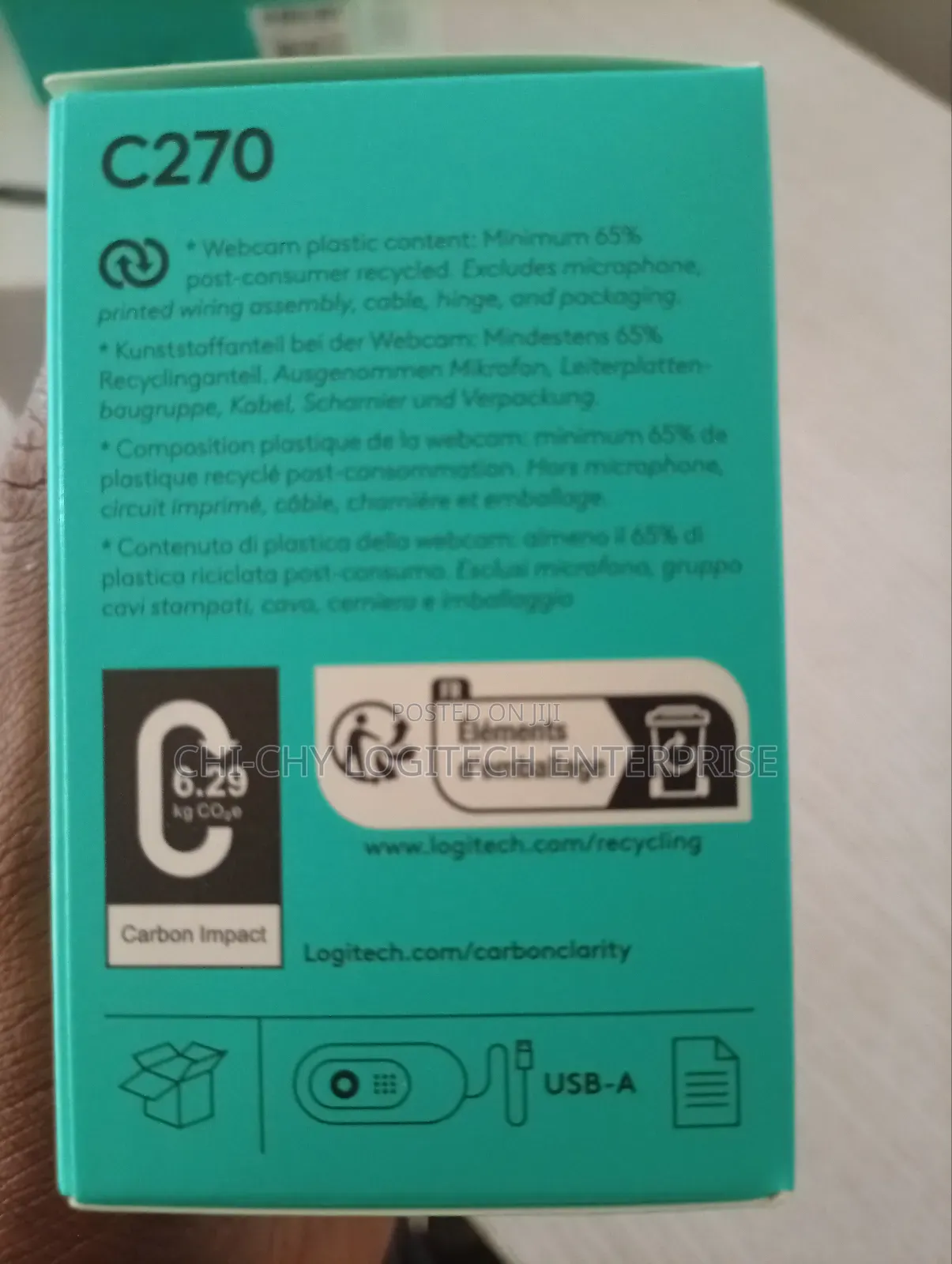 Logitech C270 Hd Webcam – 720p Usb Webcam With Microphone