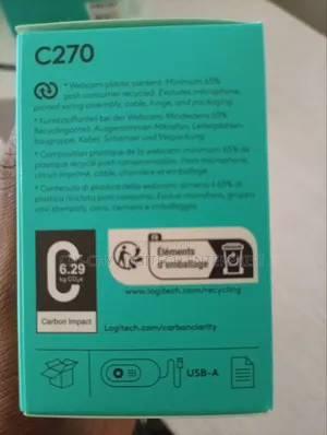 Logitech C270 Hd Webcam – 720p Usb Webcam With Microphone