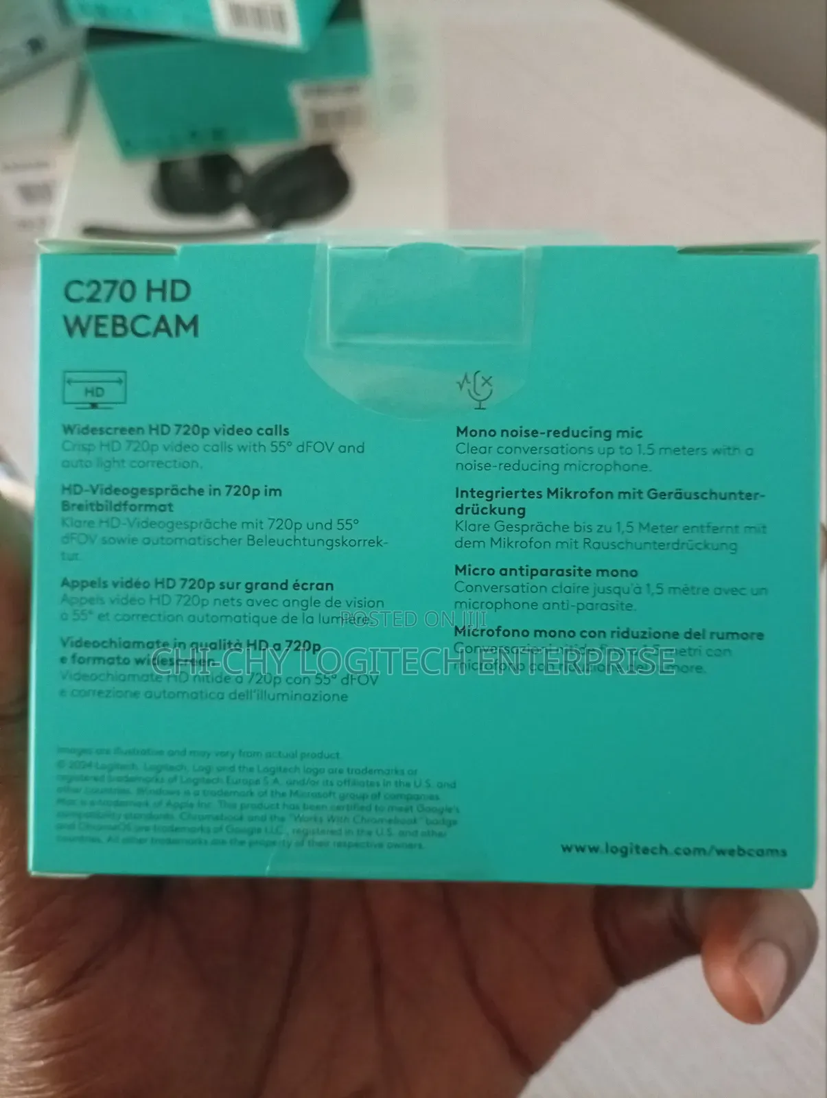 Logitech C270 Hd Webcam – 720p Usb Webcam With Microphone