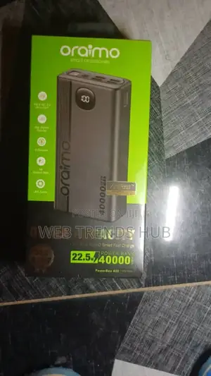 Oraimo 40000mah Powerbank - 22.5w Fast Charge + Digital Display
