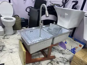 Double Bowl Kitchen Sink And Pullout Mixer Anti Rust