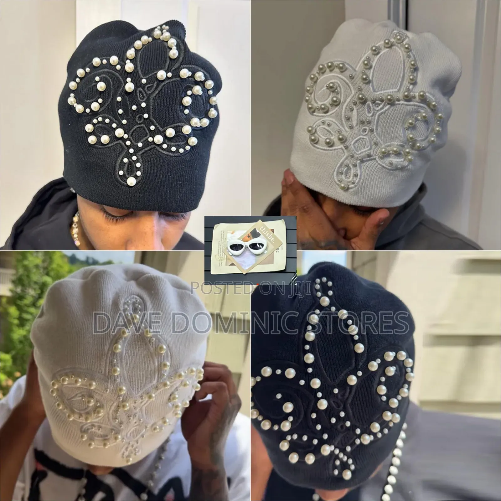 Pearled Beanie / Head Warmer