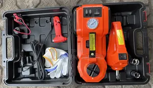 4 in 1 Electric Car Jack,Wrench,C Caution and Air Inflator